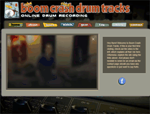 Tablet Screenshot of boomcrashdrumtracks.com